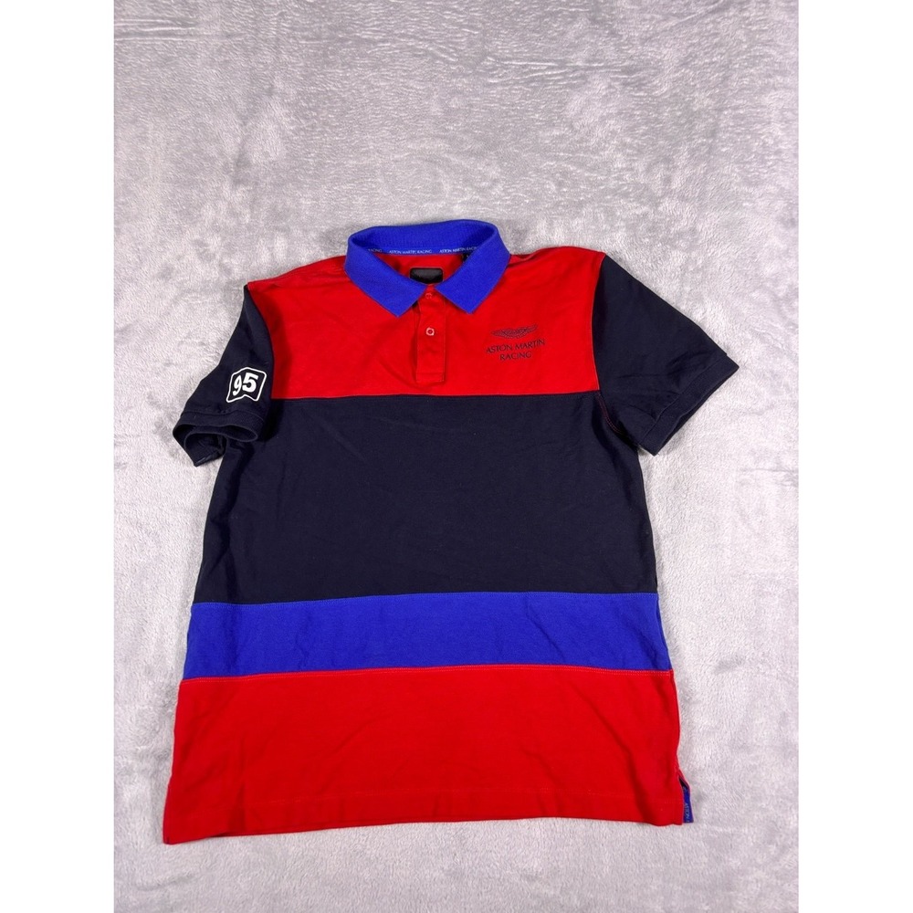 Hackett London Motorsport Polo Aston Martin Racing Mens S Multicolor